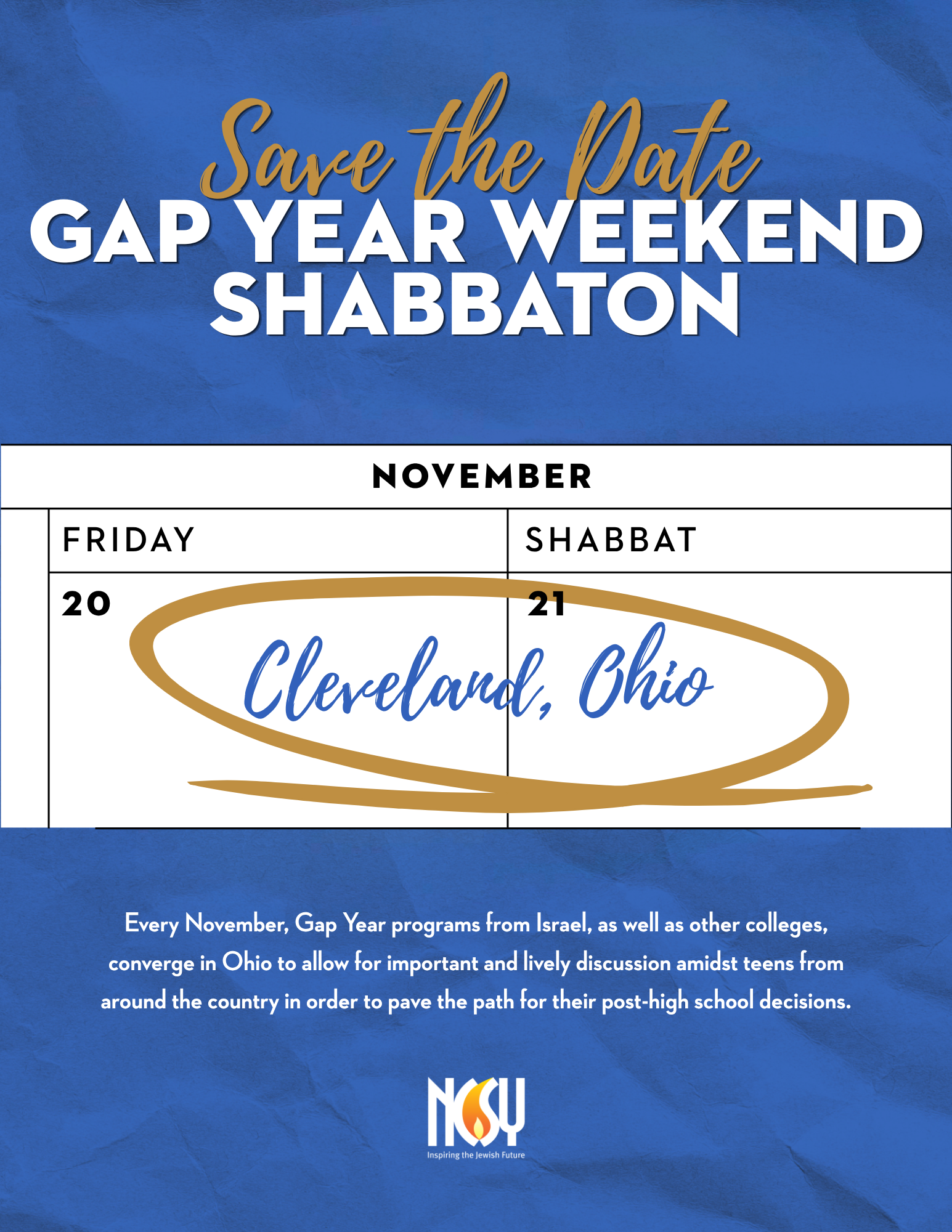 Gap Year Weekend